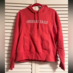 Red Vintage American Eagle Hoodie